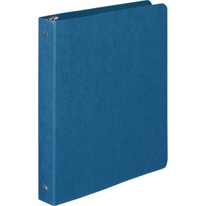 Acco Presstex Coated Round Ring Binder - Letter - 8.5" x 11" - 175 Sheet x 1" Capacity - 1 Each - Dark Blue