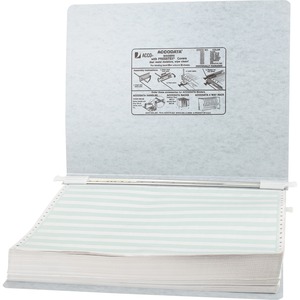 Acco Presstex Hanging Data Binder - 11" x 15" - 6" Capacity - 1 Each - Dark Gray