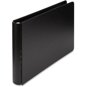 Wilson Jones Stiff Cover Round Ring Binder - Ledger - 11" x 17" - 175 Sheet x 1" Capacity - 1 Each - Black