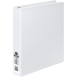 Wilson Jones Round Ring View Binder - Statement - 5.5" x 8.5" - 1" Capacity - 1 Each - White, Clear, Clear