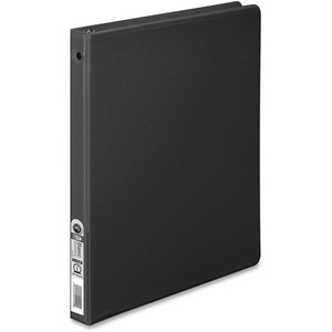 Wilson Jones Round Ring View Binder - Letter - 8.5" x 11" - 0.5" Capacity - 1 Each - Black, Clear, Clear