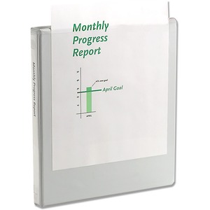 Wilson Jones Round Ring View Binder - Letter - 8.5" x 11" - 0.5" Capacity - 1 Each - White, Clear, Clear