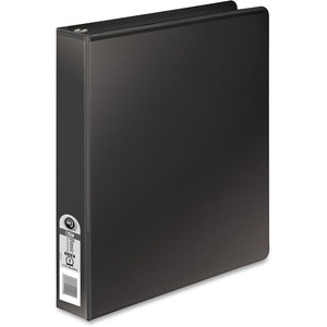 Wilson Jones Round Ring View Binder - Letter - 8.5" x 11" - 1" Capacity - 1 Each - Black, Clear, Clear