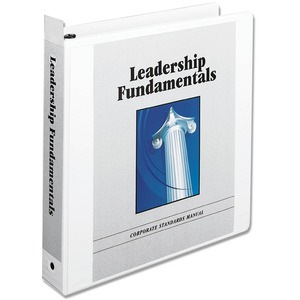 Wilson Jones Round Ring View Binder - Letter - 8.5" x 11" - 1.5" Capacity - 1 Each - White, Clear, Clear