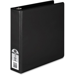 Wilson Jones Round Ring View Binder - Letter - 8.5" x 11" - 2" Capacity - 1 Each - Black, Clear, Clear