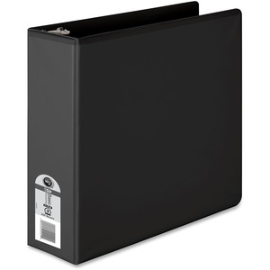 Wilson Jones Round Ring View Binder - Letter - 8.5" x 11" - 3" Capacity - 1 Each - Black, Clear, Clear
