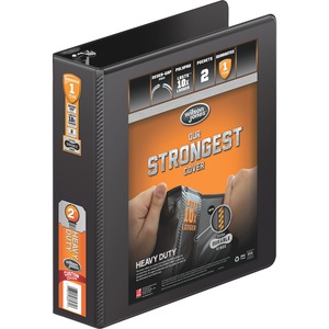 Wilson Jones Concealed Rivet View Binder - Letter - 8.5" x 11" - 2" Capacity - 1 Each - Black