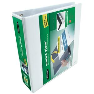 Wilson Jones Smart-View Vinyl Binder - Letter - 8.5" x 11" - 375 Sheet x 2" Capacity - 1 Each - White