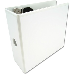 Wilson Jones D-Ring View Binder - Letter - 8.5" x 11" - 5" Capacity - 1 Each - White