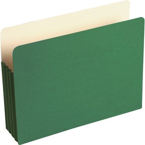 Wilson Jones ColorLife File Pocket - 3.5" Expansion - 9.5" x 11.75" - 10 / Box - Green