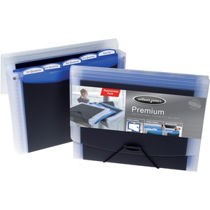 Wilson Jones Project File - Letter - 8.5" x 11", 9.5" x 11.5" - 40 Sheet Capacity - 1 Each - Black