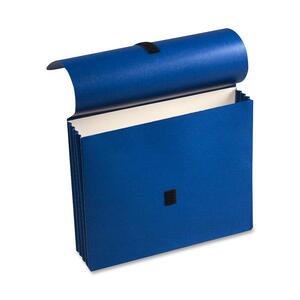 Wilson Jones ColorLife Expanding Wallet - 3.5" Expansion - 9.5" x 11.75" - 1 Each - Dark Blue