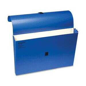 Wilson Jones ColorLife Expanding Wallet - 3.5" Expansion - 10" x 15" - 1 Each - Dark Blue