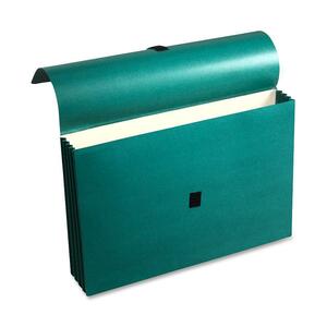 Wilson Jones ColorLife Expanding Wallet - 3.5" Expansion - 10" x 15" - 1 Each - Green