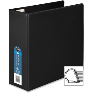 Wilson Jones Locking D Ring Binder - Letter - 8.5" x 11" - 4" Capacity - 1 Each - Black