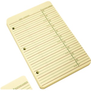 Wilson Jones Loose-Leaf Phone and Address Refills - 5.5" x 8.5" - Paper - Green