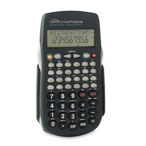 Compucessory HandHeld Scientific Calculator - 228 Functions - 2 Line(s) - 12 Character(s) - LCD - 2.9" x 5.33" x 0.6" - Black
