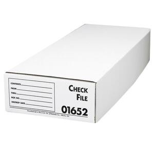 Sparco File Storage Box - 650lb - External Dimensions 3.5" Height x 24" Width x 9" Depth - White