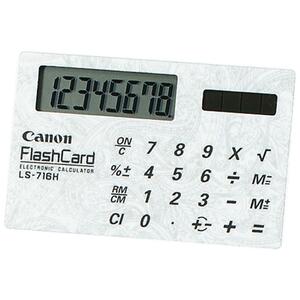 Canon LS716H Card-size Calculator - 8 Character(s) - LCD - Solar Powered - 0.3" x 3.5" x 2.12"