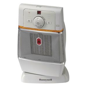 Honeywell Electronic Ceramic Oscillating Heater - Ceramic - Electric - Black, Silver