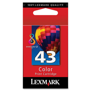 Lexmark No. 43 Color Ink Cartridge - Inkjet - Color