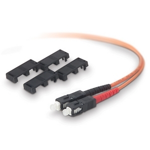 Belkin Fiber Optic Duplex Patch Cable - SC Male - SC Male - 6.56ft - Orange
