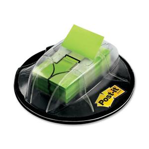 Post-it Adhesive Arrow Flags with Dispenser - Removable, Self-adhesive - 1" x 1.75" - Bright Green - 200 / Pack