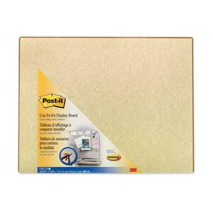 Post-it Adhesive Bulletin Board - 23" x 18" - Fabric Surface - Beige