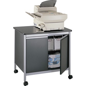 Safco Machine Stand - Steel - Black, Gray