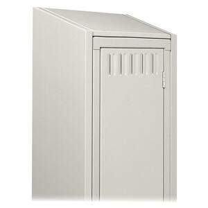 Tennsco Sloping Locker Top - Medium Gray