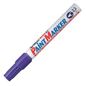 Shachihata Artline Bullet Tip Paint Marker - Bullet Marker Point Style - 2.3 mm Marker Point Size - Purple Ink - 1 Each