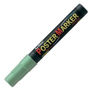 Shachihata Artline 2mm Bullet Tip Poster Marker - Bullet Marker Point Style - 2 mm Marker Point Size - Metallic Green Ink - 1 Each