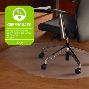 Hardwood Contoured Chair Mat - Click Image to Close