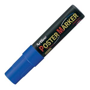 Shachihata Artline 12mm Chisel Tip Poster Marker - Chisel Marker Point Style - 12 mm Marker Point Size - Blue Ink - 1 Each