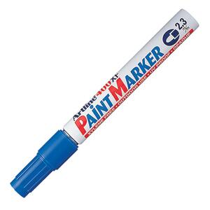 Shachihata Artline Bullet Tip Paint Marker - Bullet Marker Point Style - 2.3 mm Marker Point Size - Blue Ink - 1 Each