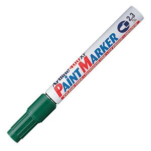 Shachihata Artline Bullet Tip Paint Marker - Bullet Marker Point Style - 2.3 mm Marker Point Size - Green Ink - 1 Each