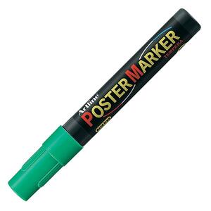 Shachihata Artline 2mm Bullet Tip Poster Marker - Bullet Marker Point Style - 2 mm Marker Point Size - Green Ink - 1 Each