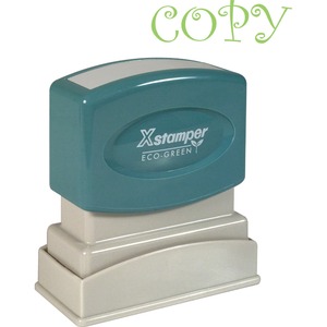 Shachihata Xstamper Pre-Inked Stamp - 0.5" x 1.62" - Light Green