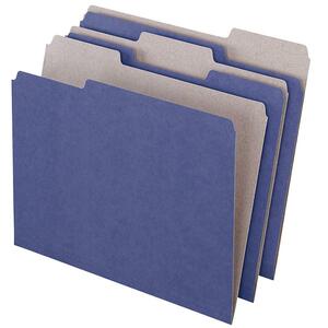Esselte Pendaflex EarthWise Recycled File Folder - 9.5" x 11.75" - 1/3 Tab Cut - 100 / Box - 11pt. - Violet
