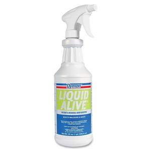 ITW Dymon Liquid Alive Odor Digester - Spray - 32fl oz - White