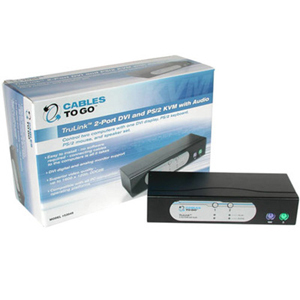 C2G TRULINK 2-Port DVI and PS/2 KVM Switch with Audio 52049