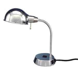 Ledu Dataport Desk Lamp - 9.5" Height - 40W Incandescent Bulb - Adjustable - Chrome