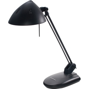 Ledu Halogen Desk Lamp - 18" Height - 100W Halogen Bulb - Adjustable - Circle - Matte Black
