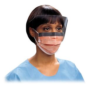 Unimed-Midwest Pleat-style Mask - 25 / Box - Orange
