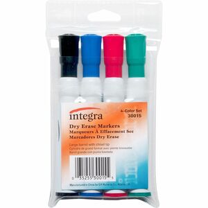 Chisel Point 4 Assorted Dry-erase Markers