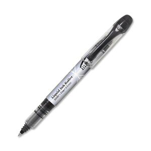 Integra Liquid Ink Rollerball Pen - 0.5 mm Pen Point Size - Black Ink - Translucent Barrel - 1 Each