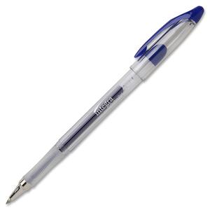 Integra Gel Ink Stick Pen - 0.7 mm Pen Point Size - Blue Ink - Clear Barrel - 1 Each