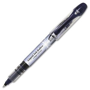 Integra Liquid Ink Rollerball Pen - 0.7 mm Pen Point Size - Black Ink - Translucent Barrel - 1 Each