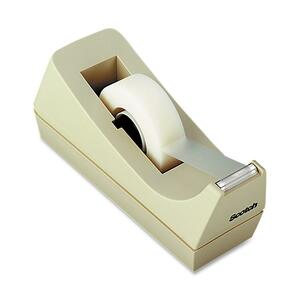 Scotch C38 Desktop Tape Dispenser - Holds Total 1 Tape(s) - 1" Core - Plastic - Putty