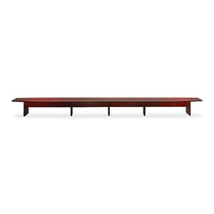 Tiffany Corsica Conference Table - Boat - 29.5" x 360" x 54" x 2" - Wood - Sierra Cherry, Black Edge